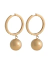 P D Paola Super Future Gold Earrings Woman Earrings Gold Size - 925/1000 Silver, 750/1000 Gold Plate In Gold