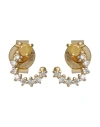 P D Paola Villa Gold Earrings Woman Earrings Gold Size - 925/1000 Silver In Gold