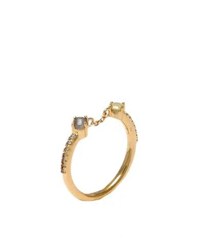 P D Paola Zena Gold Ring Woman Ring Gold Size 6.5 925/1000 Silver