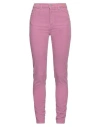 P Jean P_jean Woman Pants Mauve Size 27 Cotton, Elastane In Purple