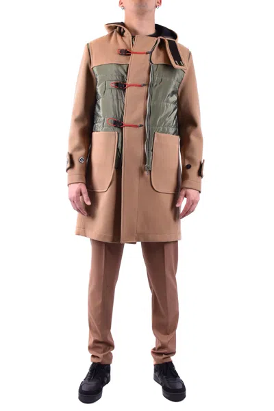 P. M. D. S. Coats Beige In Burgundy