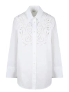 P.A.R.O.S.H CANYOX LACE EMBROIDERY SHIRT