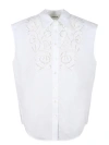 P.A.R.O.S.H CANYOX LACE EMBROIDERY SHIRT