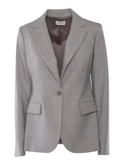 P.a.r.o.s.h Grey Blazer In Gray