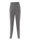 P.a.r.o.s.h Grey Elegant Trousers In Gray