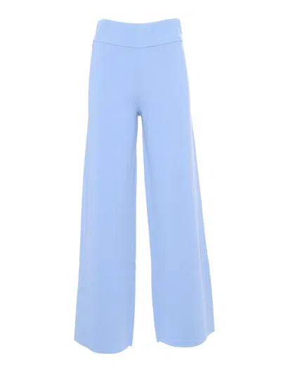 P.a.r.o.s.h Light Blue Flared Trousers