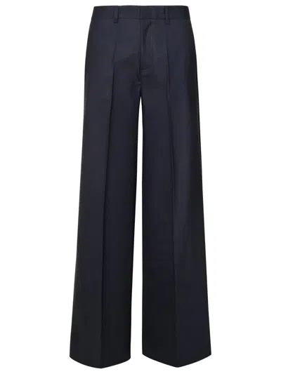 P.a.r.o.s.h 'lille' Blue Virgin Wool Blend Pants