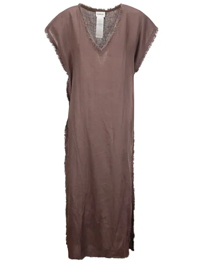P.a.r.o.s.h Long Dress In Brown
