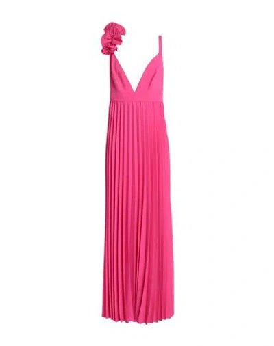 P.a.r.o.s.h. P. A.r. O.s. H. Woman Maxi Dress Magenta Size M Polyester In Pink