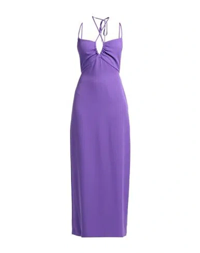 P.a.r.o.s.h P. A.r. O.s. H. Woman Maxi Dress Purple Size S Polyester, Elastane