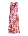 P.a.r.o.s.h P. A.r. O.s. H. Woman Midi Dress Fuchsia Size M Silk In Pink