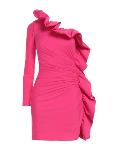 P.a.r.o.s.h P. A.r. O.s. H. Woman Mini Dress Fuchsia Size M Polyamide, Elastane In Pink