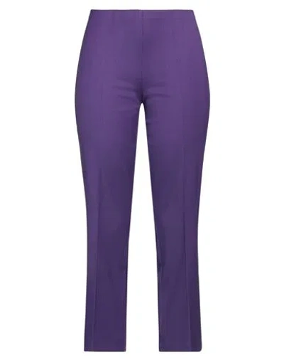 P.a.r.o.s.h P. A.r. O.s. H. Woman Pants Purple Size S Virgin Wool, Elastane In Purple