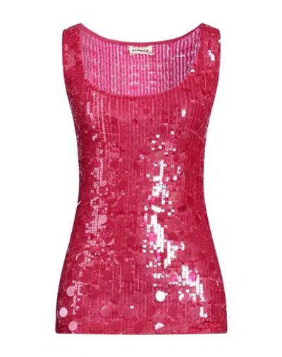 P.a.r.o.s.h P. A.r. O.s. H. Woman Top Fuchsia Size L Polyamide, Elastane In Pink