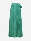 P.A.R.O.S.H PALMER PLEATED MAXI SKIRT