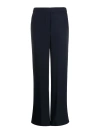 P.a.r.o.s.h Elasticated-waistband Straight-leg Trousers In Blue