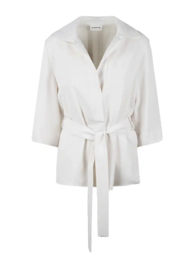 P.a.r.o.s.h Trousery Belted Blouse In White
