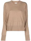 P.a.r.o.s.h Fine-knit Cashmere Sweatshirt In Beige