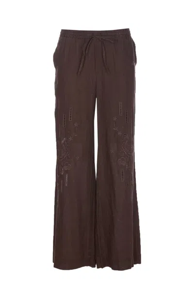 P.a.r.o.s.h Beach Pants In Brown