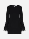 P.a.r.o.s.h Black Cut-out Short Dress In Black