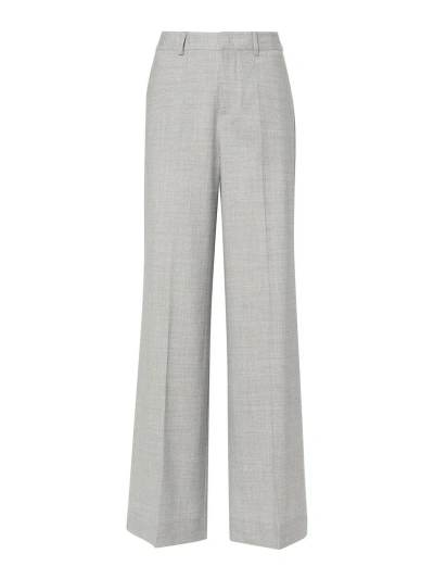 P.a.r.o.s.h Pressed-crease Wide-leg Pants In Grey