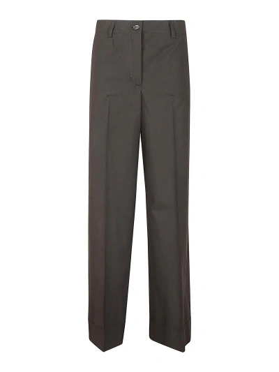 P.a.r.o.s.h Satin Trousers In Black