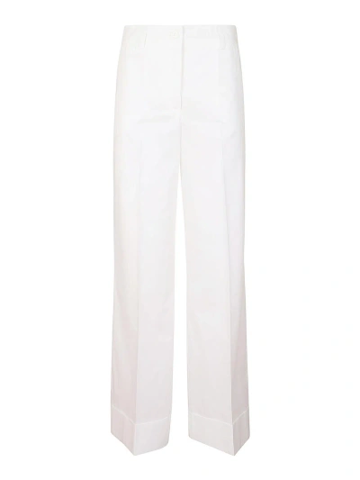 P.a.r.o.s.h Satin Trousers In White