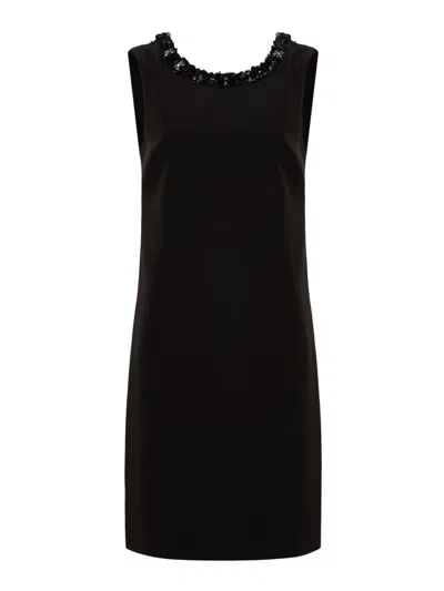 P.a.r.o.s.h Sequin-embellished Column Dress In Black