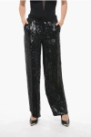 P.A.R.O.S.H SEQUINED GOODY WIDE-LEG PANTS