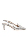 P.A.R.O.S.H SILVER LEATHER SLING BACK