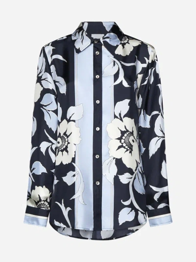 P.A.R.O.S.H STEVIA PRINT SILK SHIRT