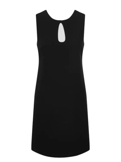 P.a.r.o.s.h Stretch Crepe Sheath Dress In Black