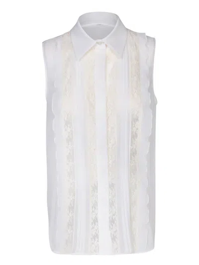 P.a.r.o.s.h Parosh Ivory Georgette Blouse
