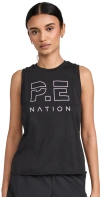 P.e Nation P. E Nation Shuffle Tank Black