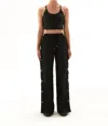P.E NATION VOLLEY WIDE-LEG PANT IN BLACK