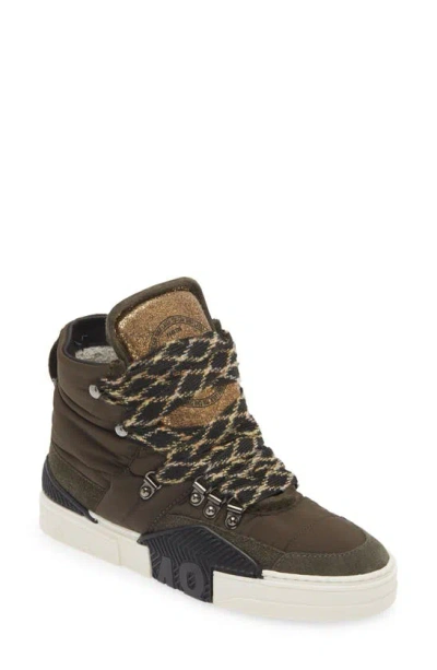 P448 Alpine High Top Sneaker In Monta/ Green Suede