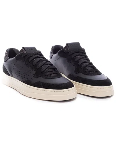 P448 Bali Leather Sneaker In Black