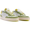 P448 Bali Low Top Sneaker (men)<br /> In White/green