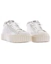 P448 Creeper Leather Sneaker In Gray