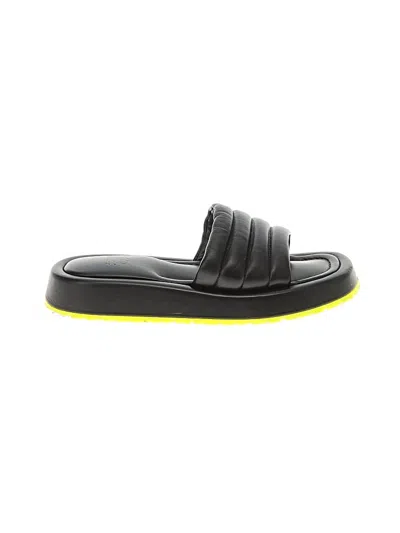 Pre-owned P448 Flip Flops In Black