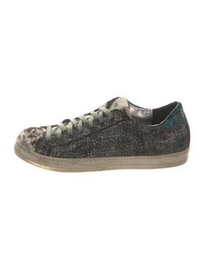 Pre-owned P448 Glitter Accents Sneakers In Silver