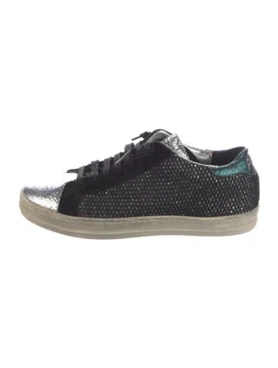 Pre-owned P448 Glitter Graphic Print Sneakers In Multi