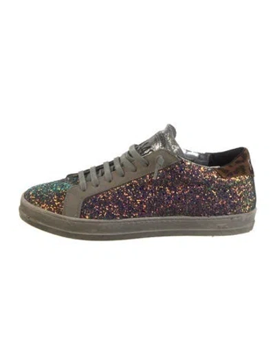 Pre-owned P448 Glitter Sneakers In Blue