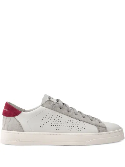P448 Jack Perforated Suede Sneakers In White