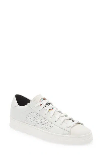P448 Jack Sneaker In White/pri