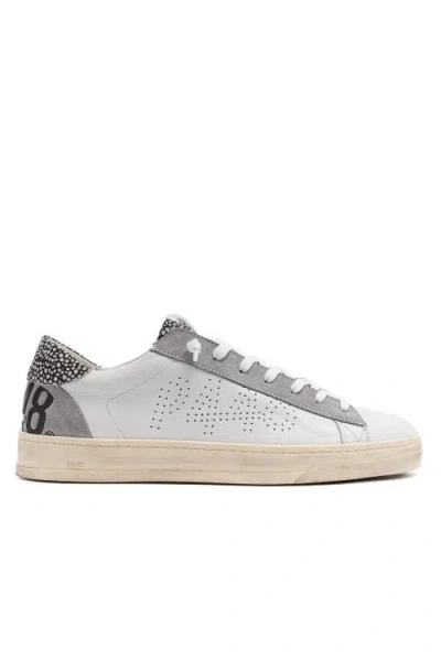 P448 Jack Spot White Sneaker In Multi