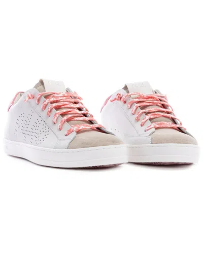P448 John Leather Sneaker In Animal Print