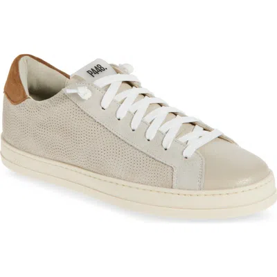P448 John Low Top Sneaker In Cream-camel