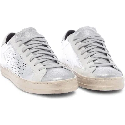 P448 John Low Top Sneaker In Metallico