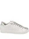 P448 John Perforated Leather Sneakers In White